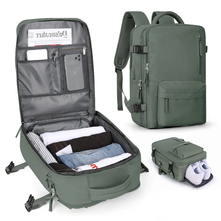 Wielofunkcyjny damski plecak 35 l z portem USB