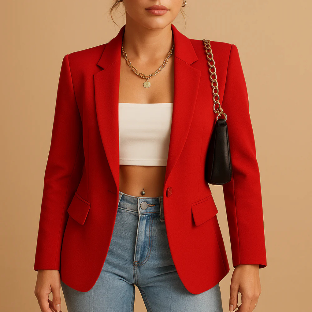 Elegancki dopasowany blazer damski