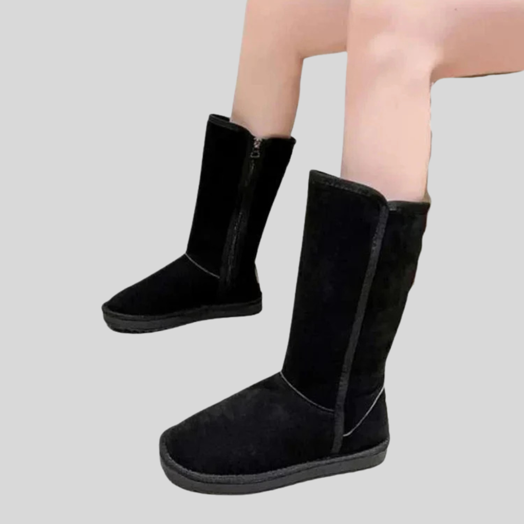 Damskie zamszowe buty na zimę