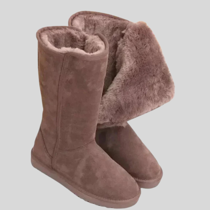 Damskie zimowe buty zamszowe