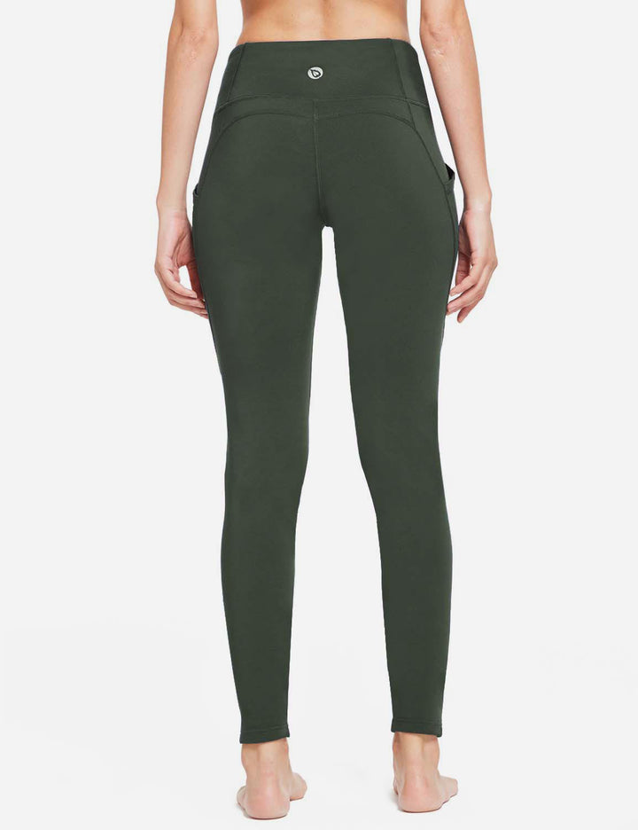 Damskie Legginsy Termiczne Z Kieszeniami I Wysokim Stanem