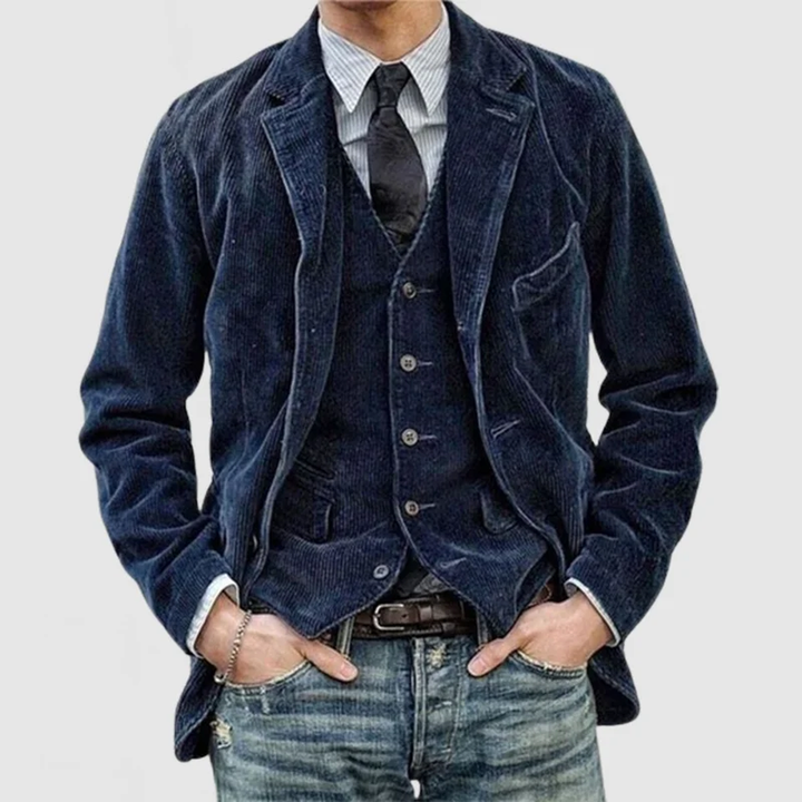 Męski blazer w stylu vintage – klasyka z nowoczesnym urokiem