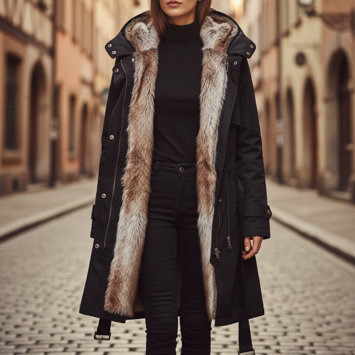 Damska parka zimowa