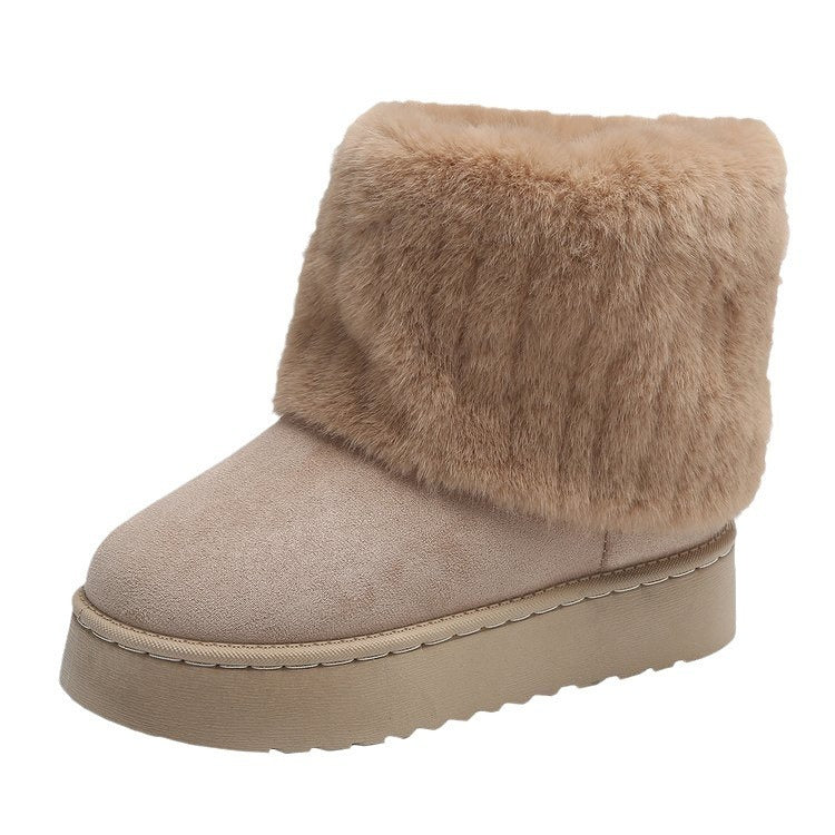 Damskie zimowe buty domowe