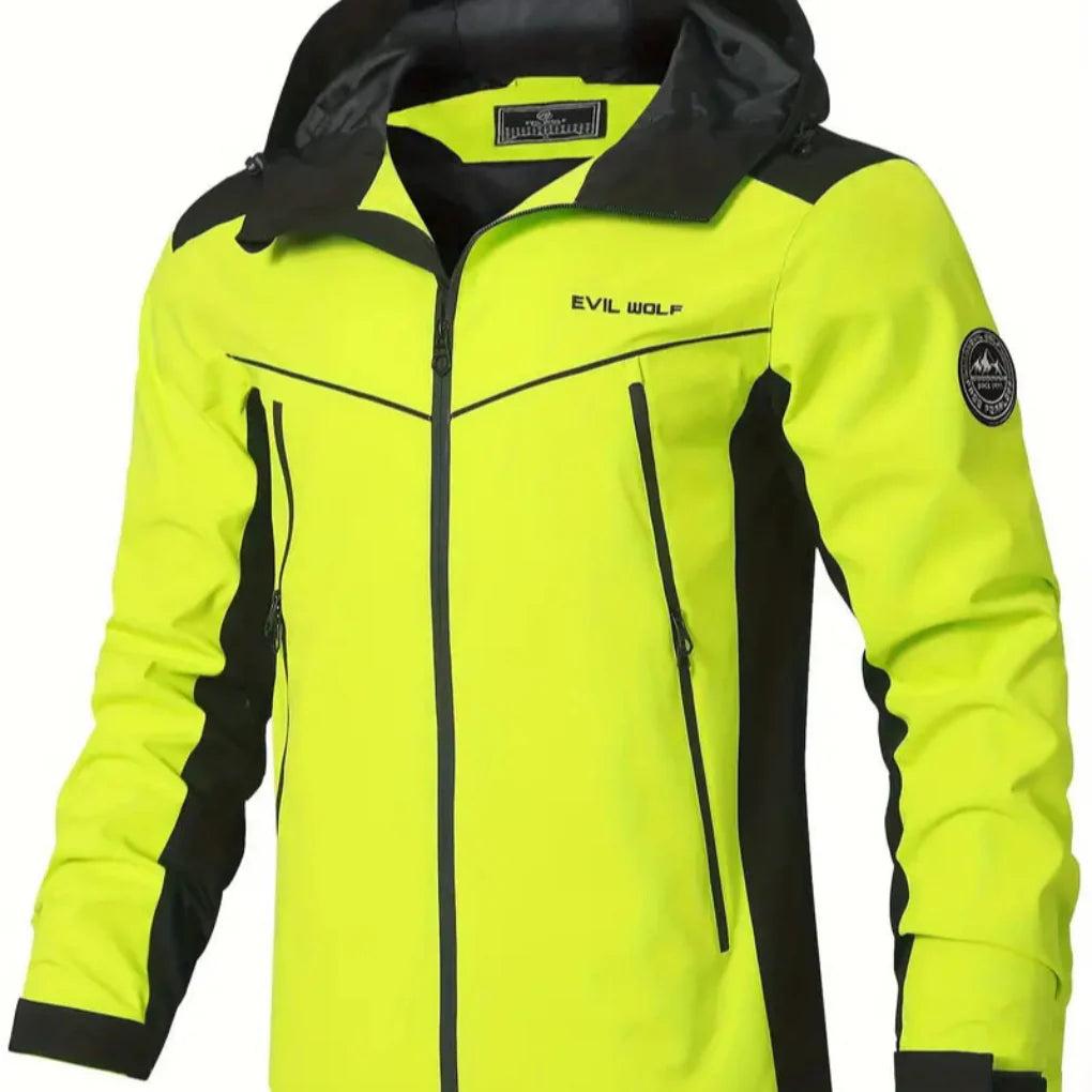 Wodoodporna kurtka outdoorowa z odblaskowymi elementami