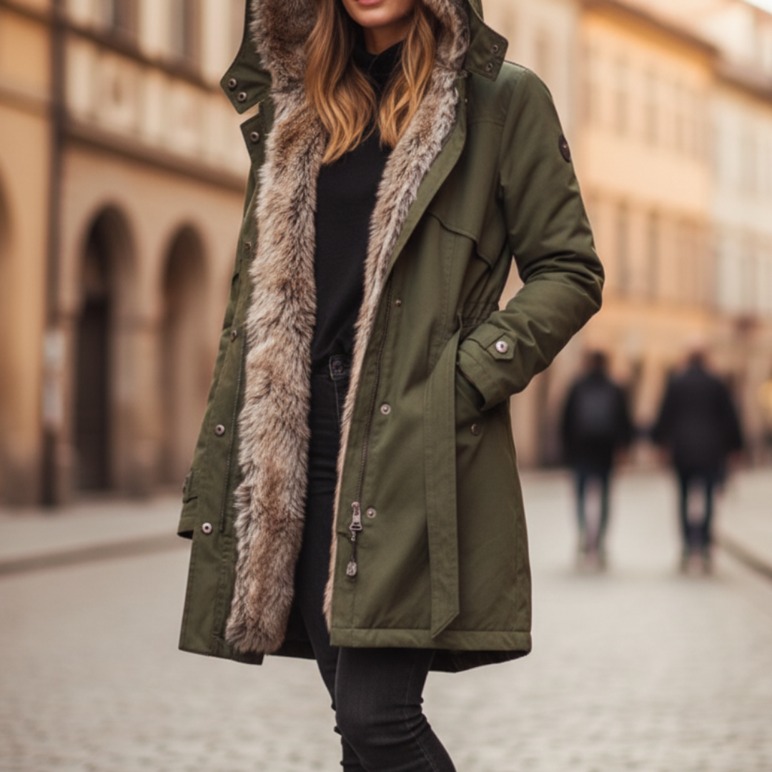Damska parka zimowa