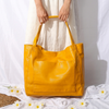 Elegancka damska skórzana torba shopper