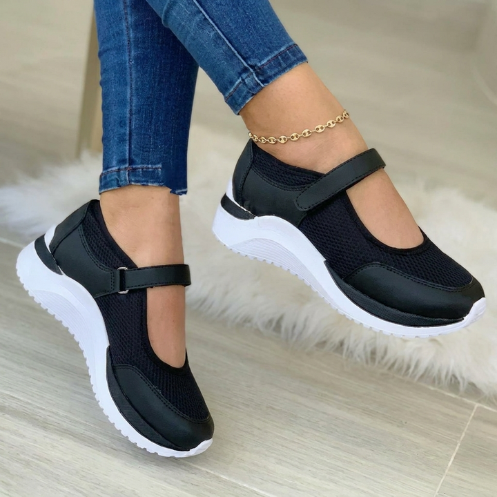 Damskie buty sportowe z paskiem