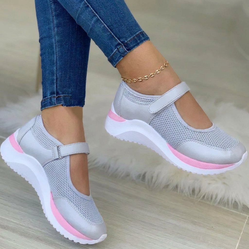 Damskie buty sportowe z paskiem