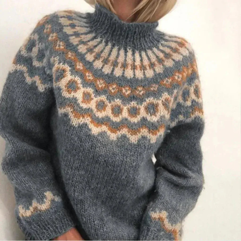 Damski sweter z dzianiny