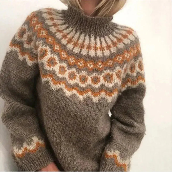 Damski sweter z dzianiny