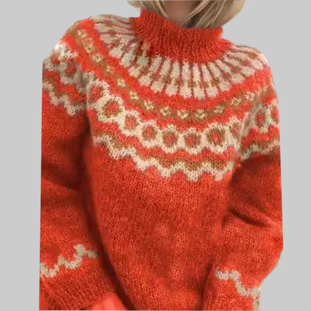 Damski sweter z dzianiny