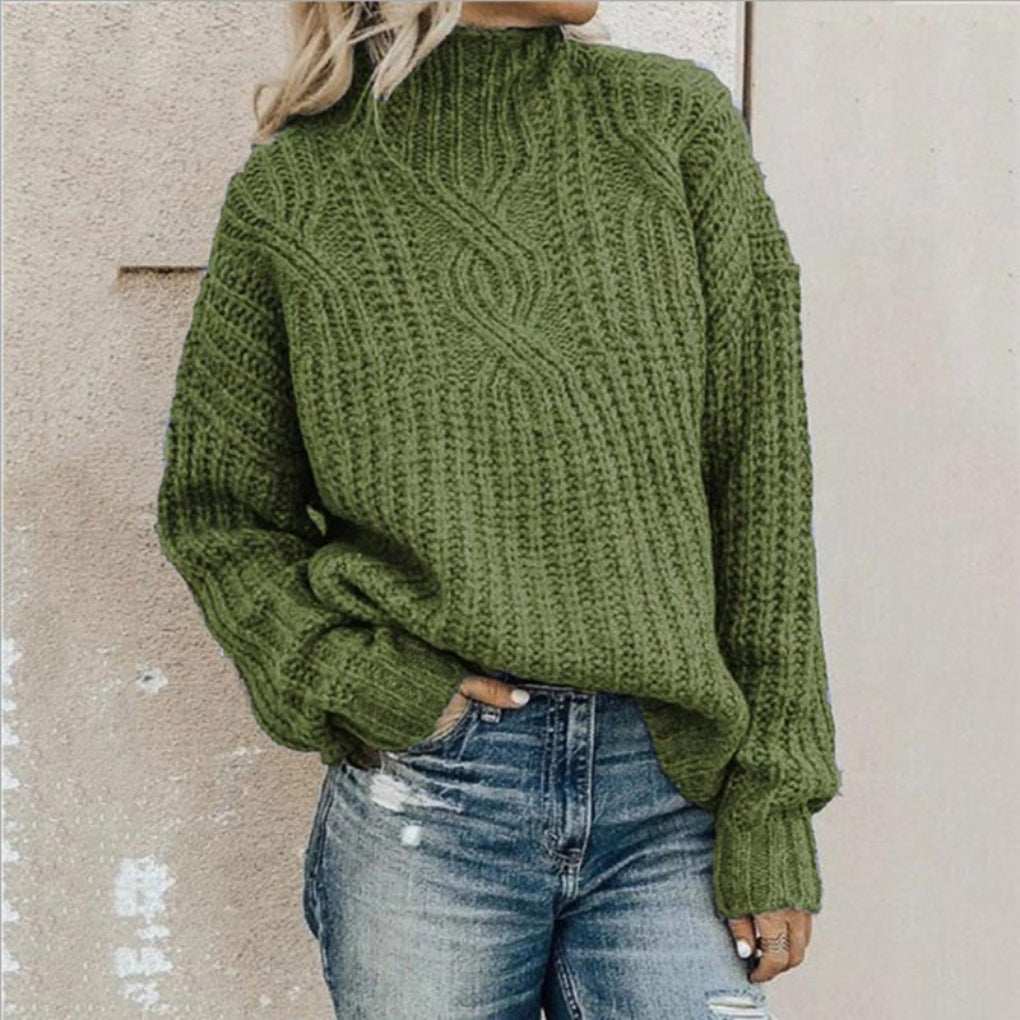 Elegancki damski sweter o subtelnej fakturze