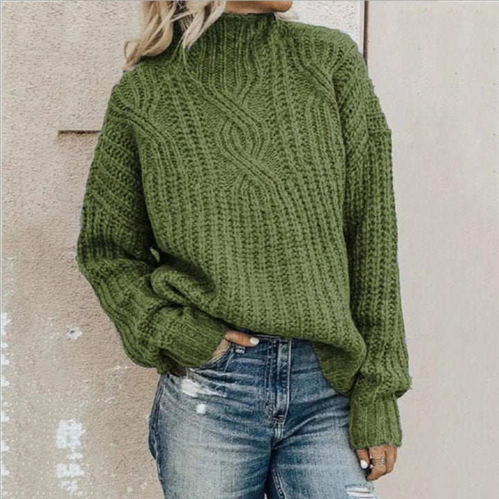 Elegancki damski sweter o subtelnej fakturze
