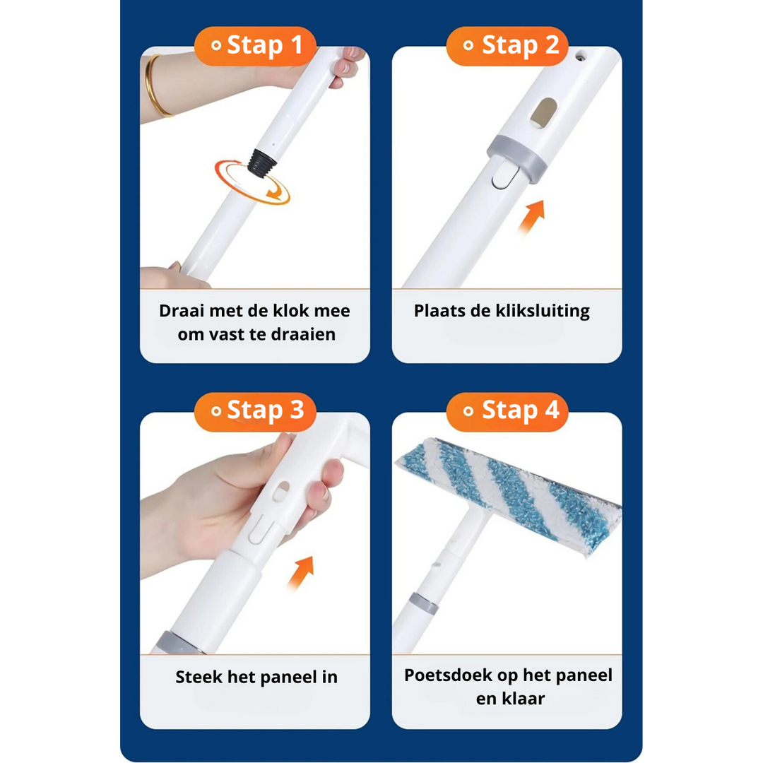 Funkcjonalna ściągaczka do okien 3 w 1 - ClearView