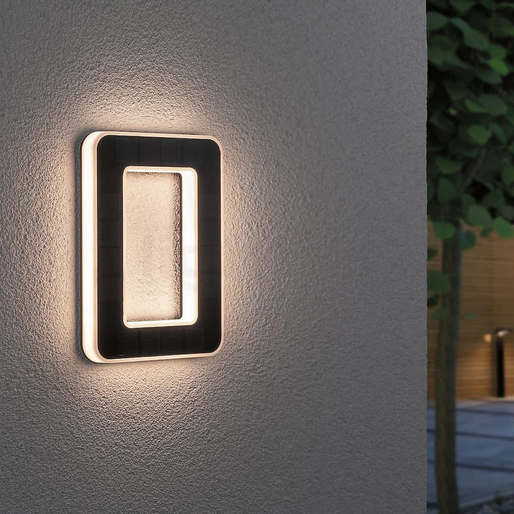 Solarny numer domu z LED i czujnikiem zmierzchu